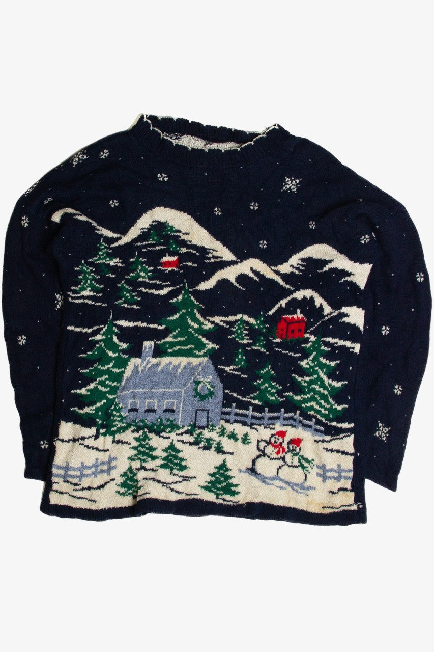Vintage Blue Ugly Christmas Sweater 59661