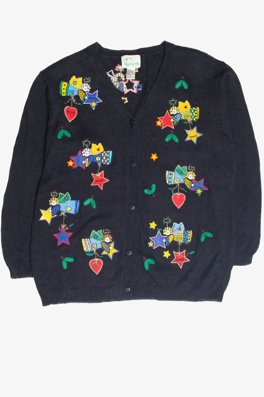 Vintage Black Ugly Christmas Cardigan 62962
