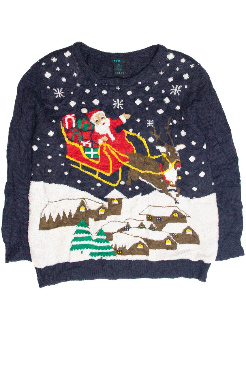 Vintage Blue Ugly Christmas Pullover 63385