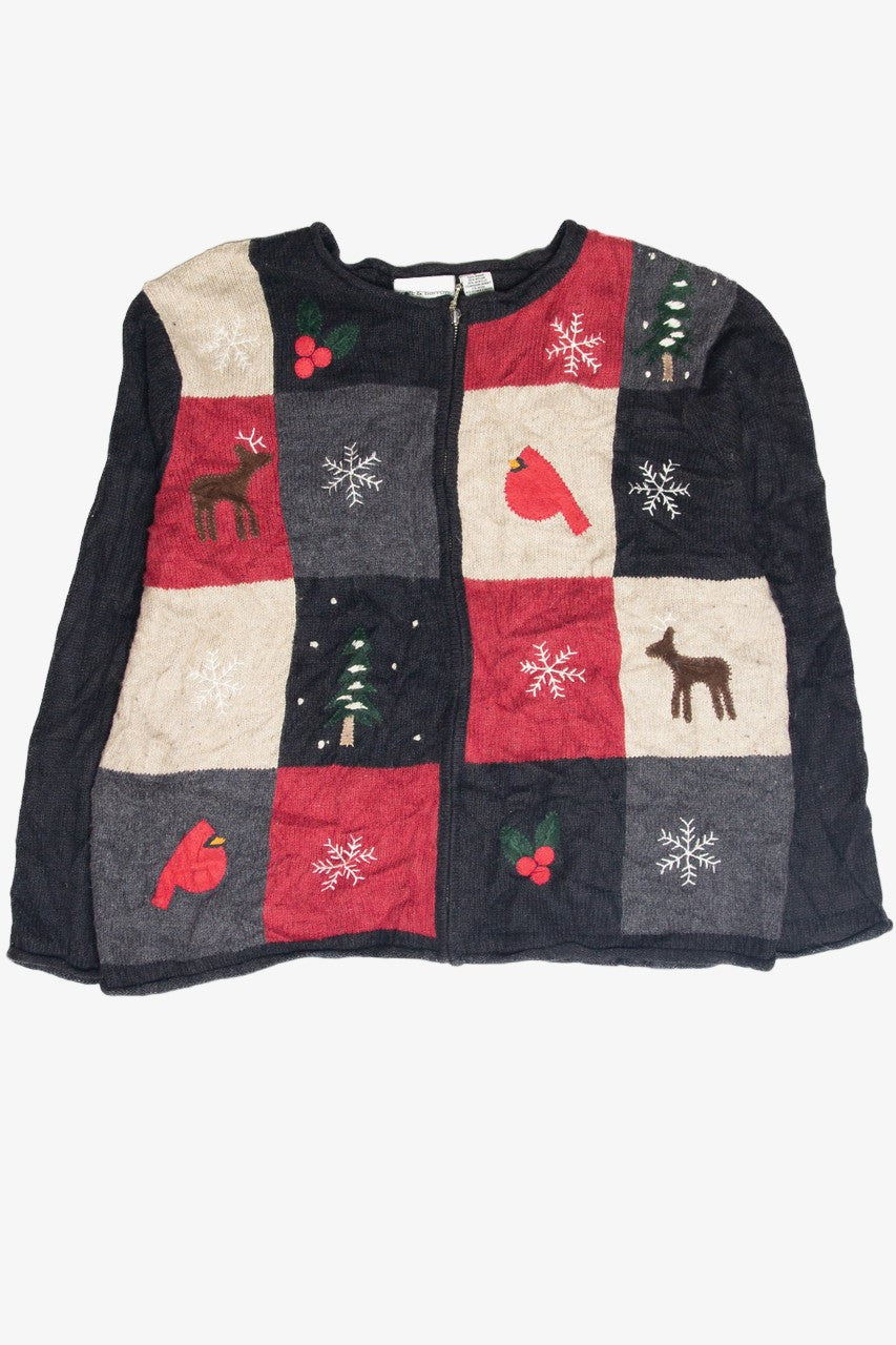 Vintage Black Ugly Christmas Cardigan 63086