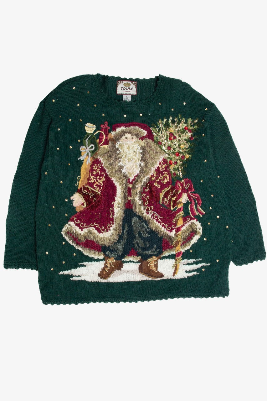 Vintage Green Ugly Christmas Sweater 62649