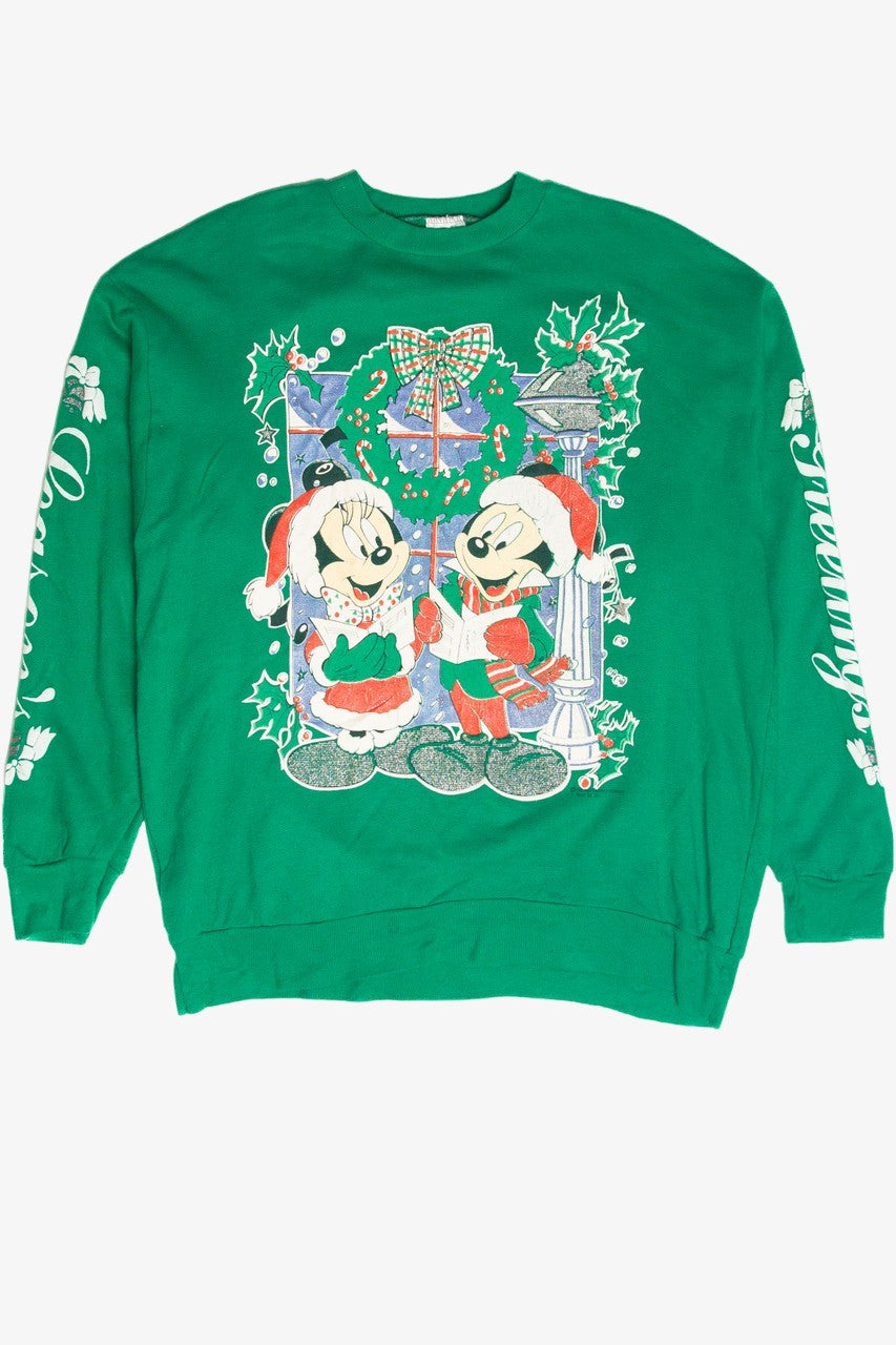 Vintage Mickey & Minnie Disney Christmas Sweatshirt