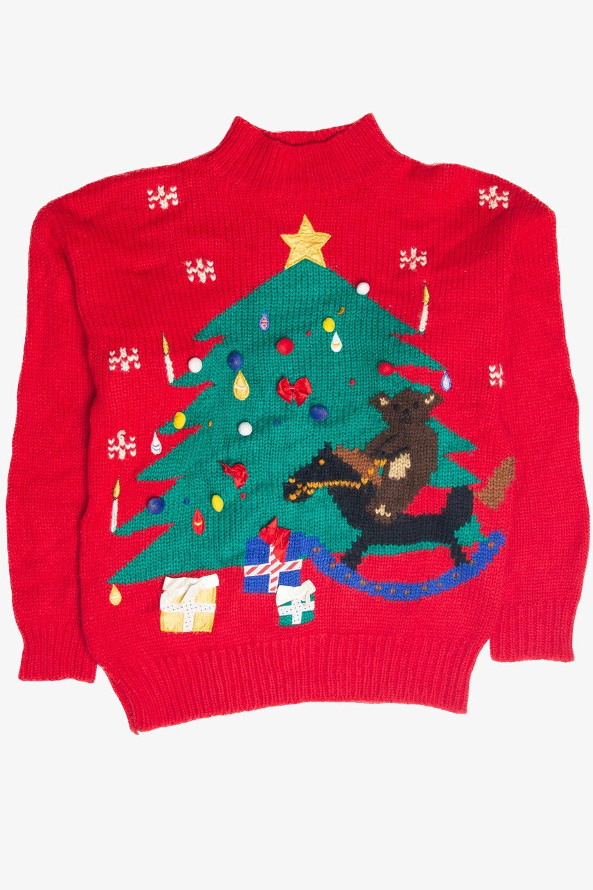 Vintage Red Ugly Christmas Pullover 63308