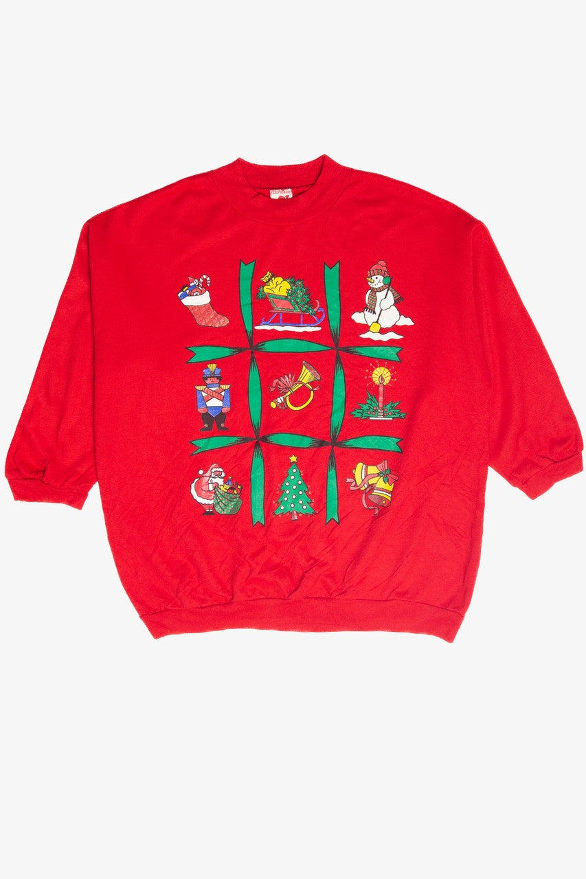 Vintage Red Ugly Christmas Sweatshirt 63009