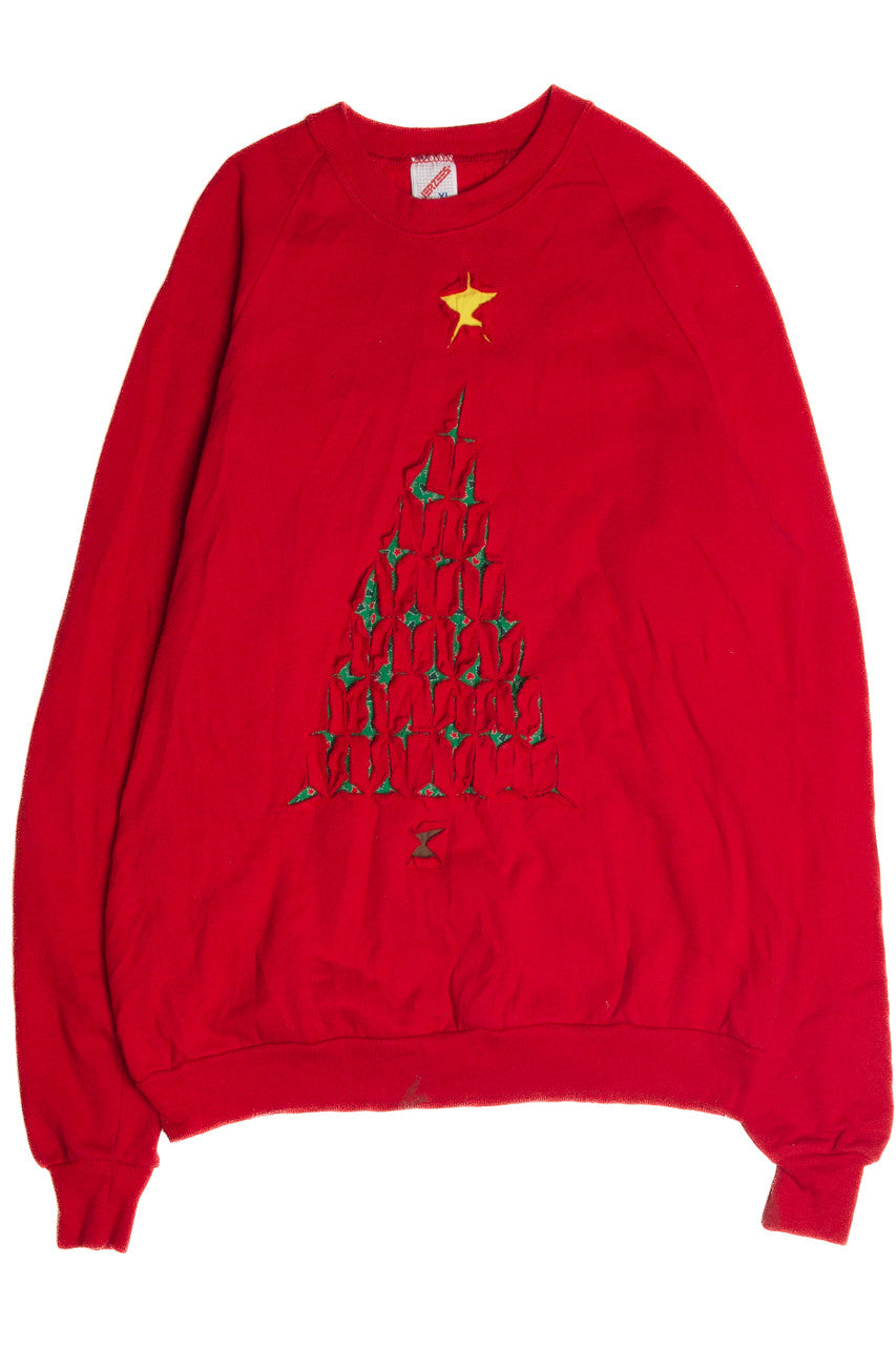 Vintage Red Ugly Christmas Sweater 62656