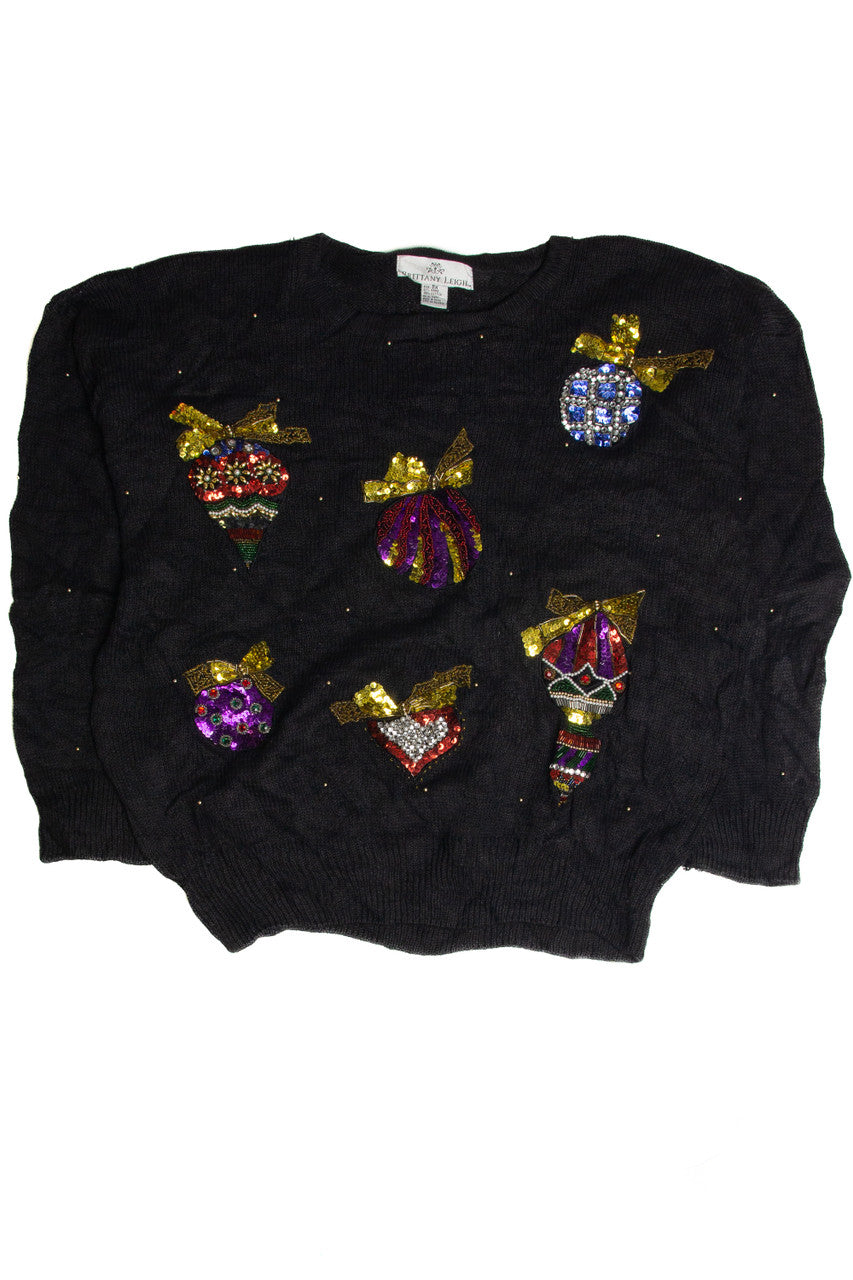 Vintage Black Ugly Christmas Sweater 62858