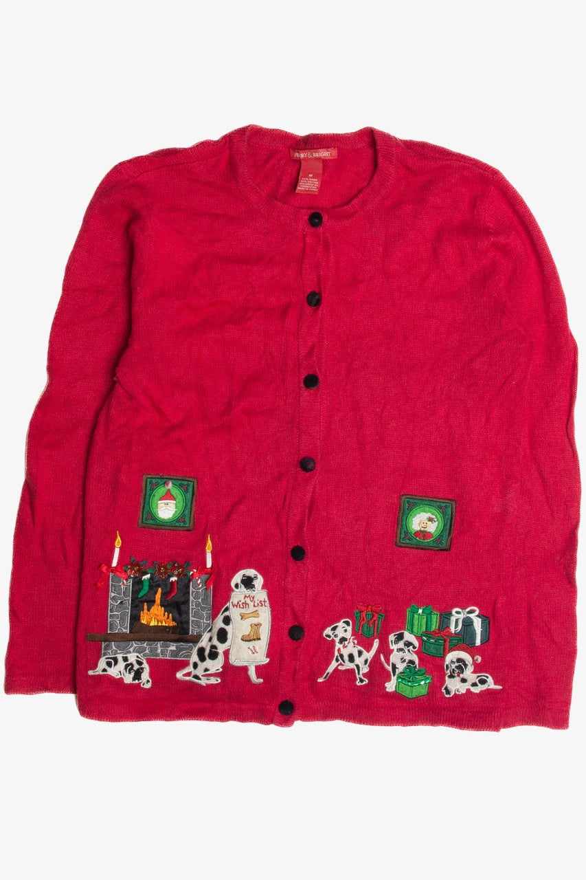 Vintage Red Ugly Christmas Cardigan 62339