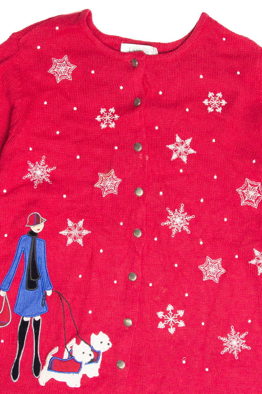 Vintage Red Ugly Christmas Cardigan 63240