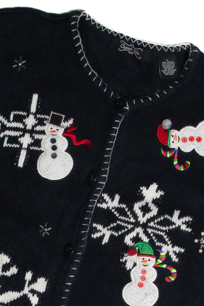 Vintage Black Ugly Christmas Cardigan 62702