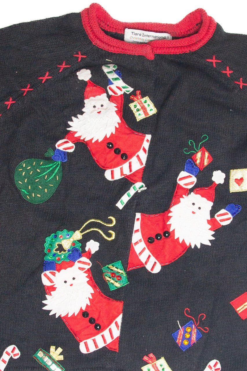 Vintage Black Ugly Christmas Cardigan 63232