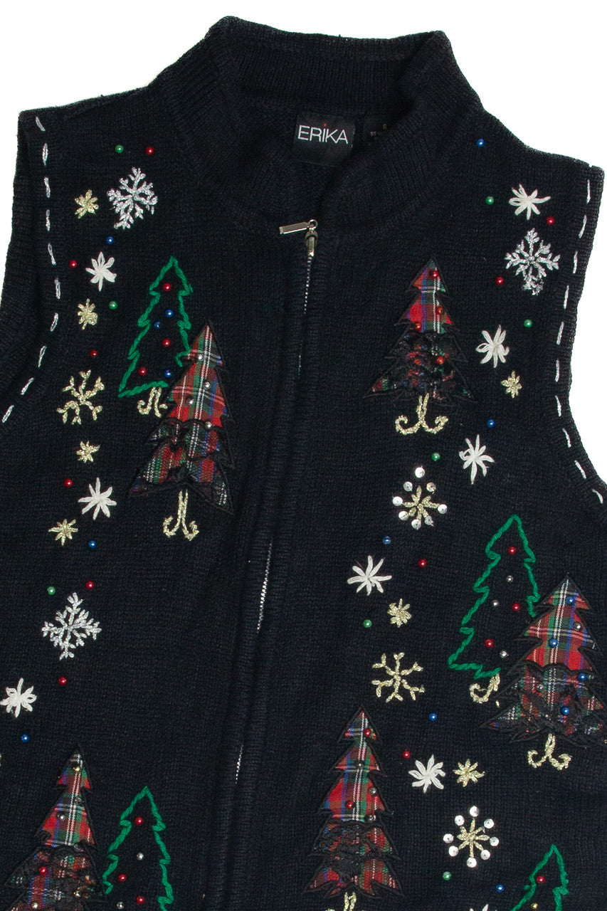 Vintage Black Ugly Christmas Vest 62564