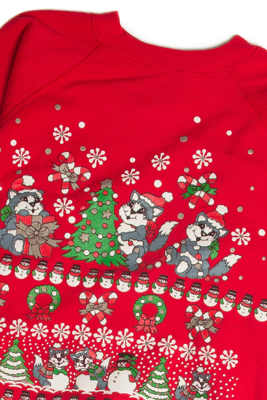 Vintage Red Ugly Christmas Sweatshirt 60925