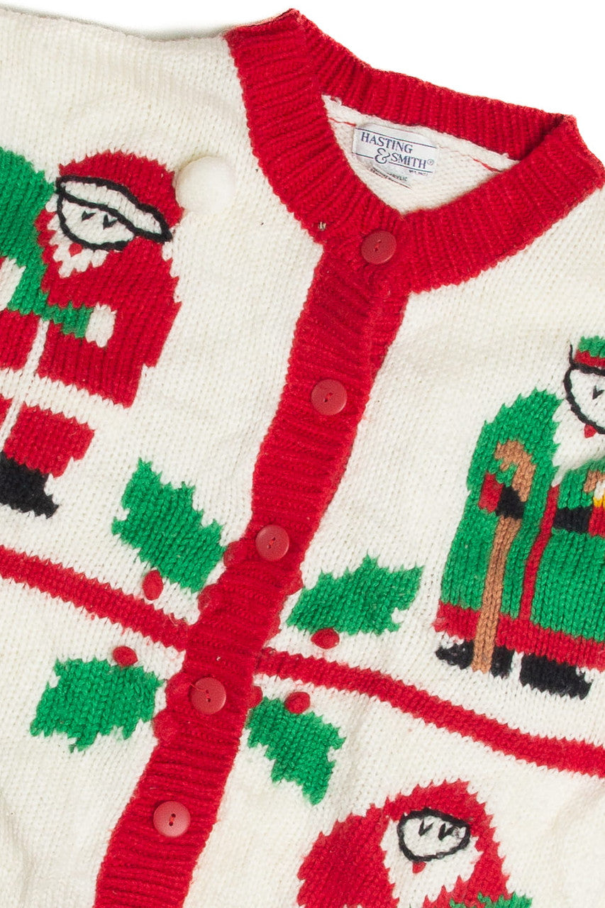 Vintage White Ugly Christmas Cardigan 62344