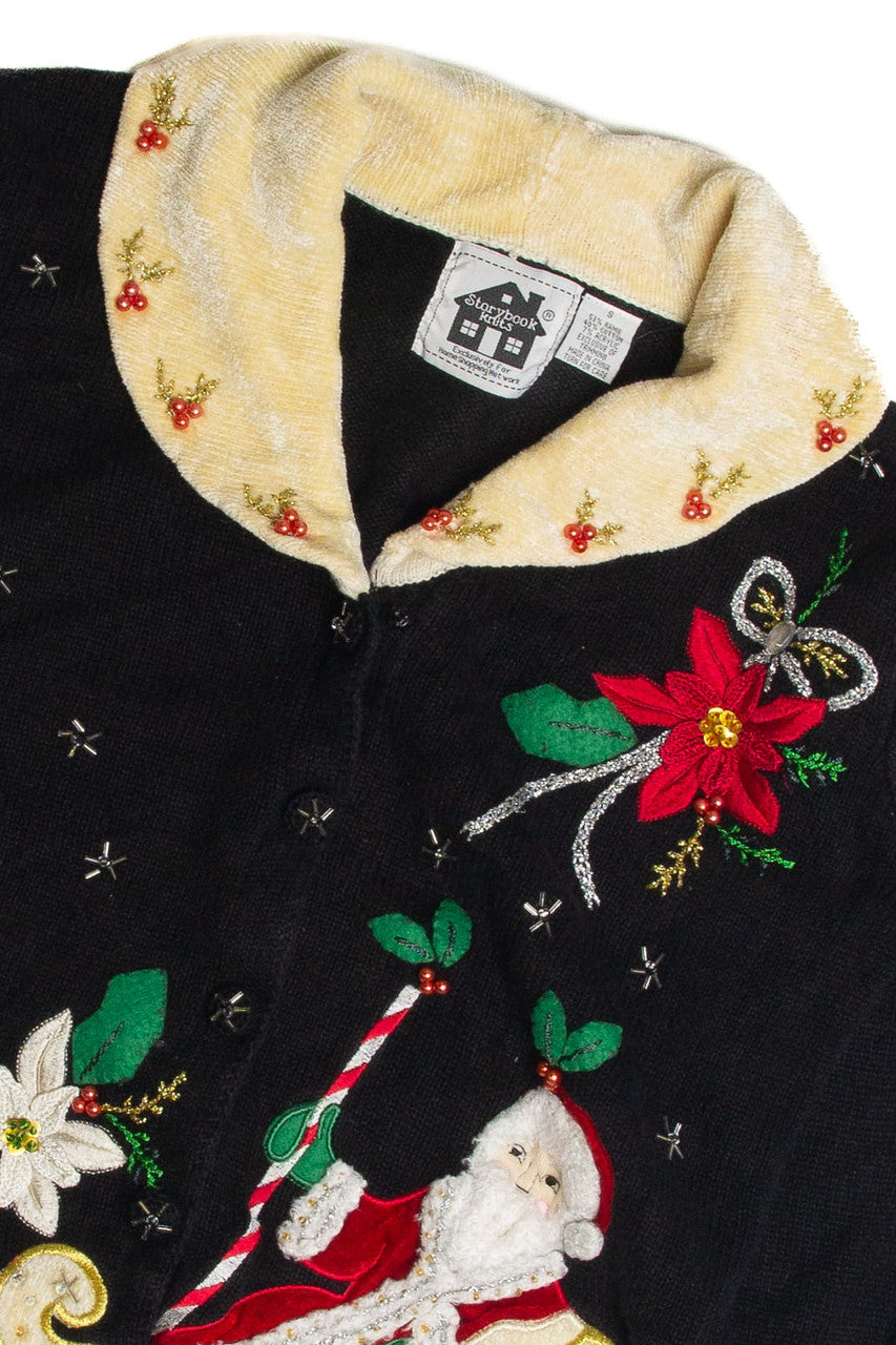 Vintage Black Ugly Christmas Cardigan 62398