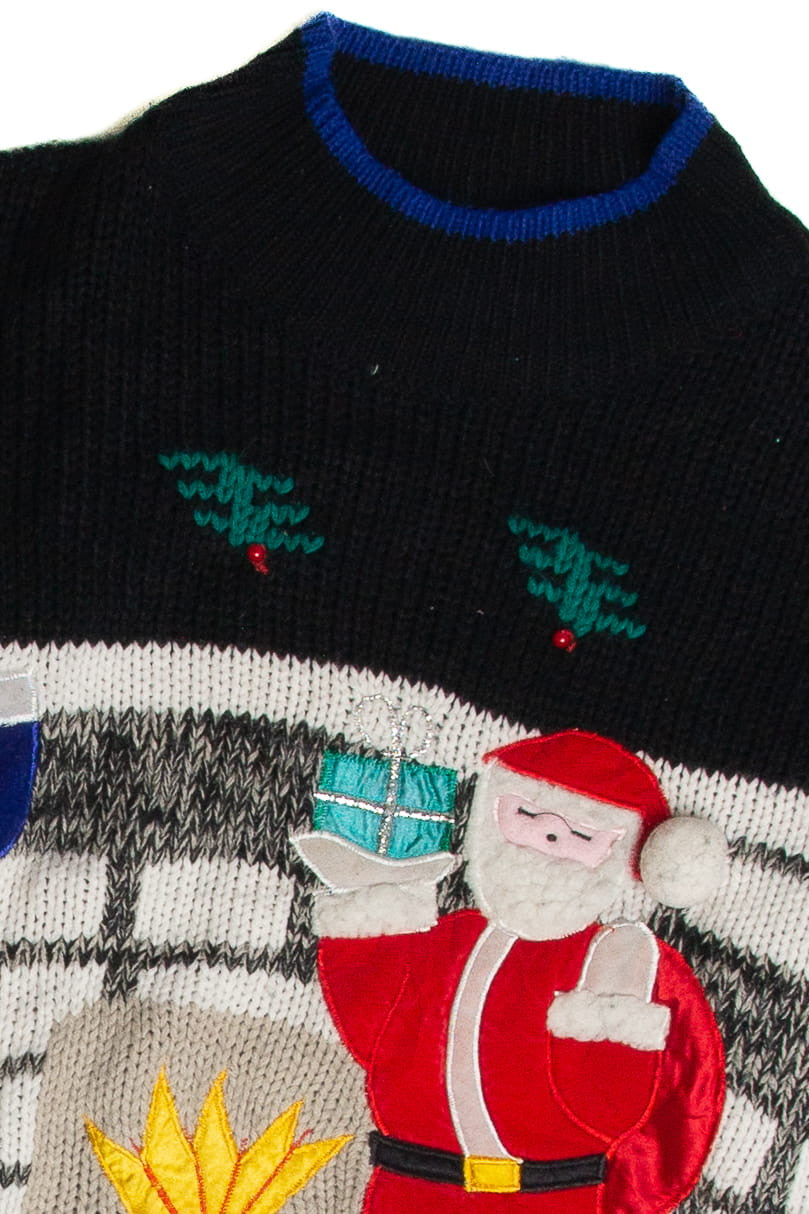Vintage Black Ugly Christmas Sweater 59677