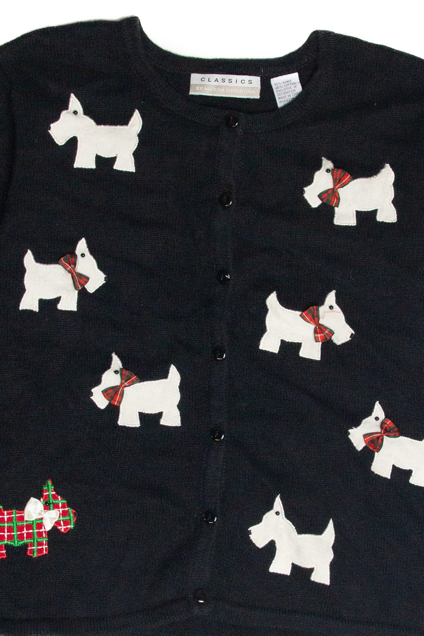 Vintage Black Ugly Christmas Cardigan 63444