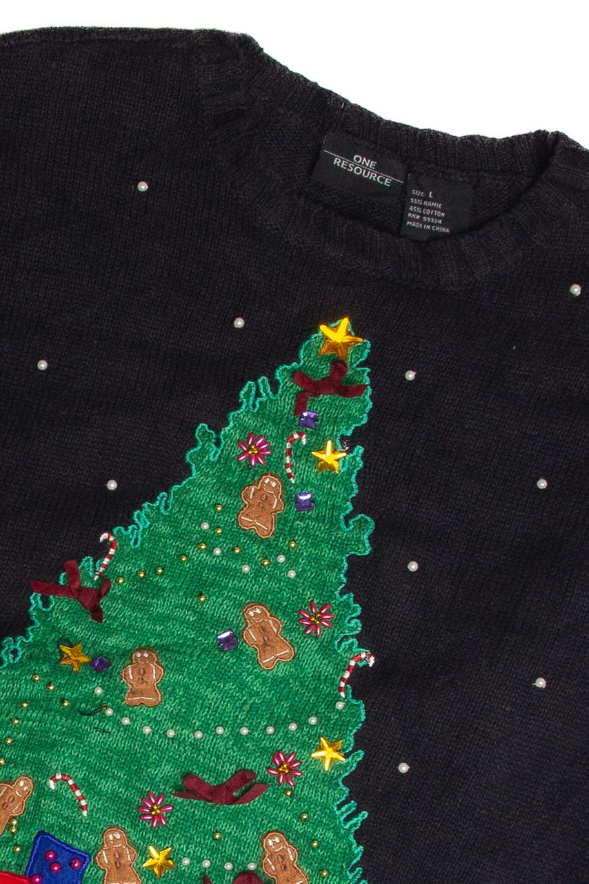 Vintage Black Ugly Christmas Sweater 60886
