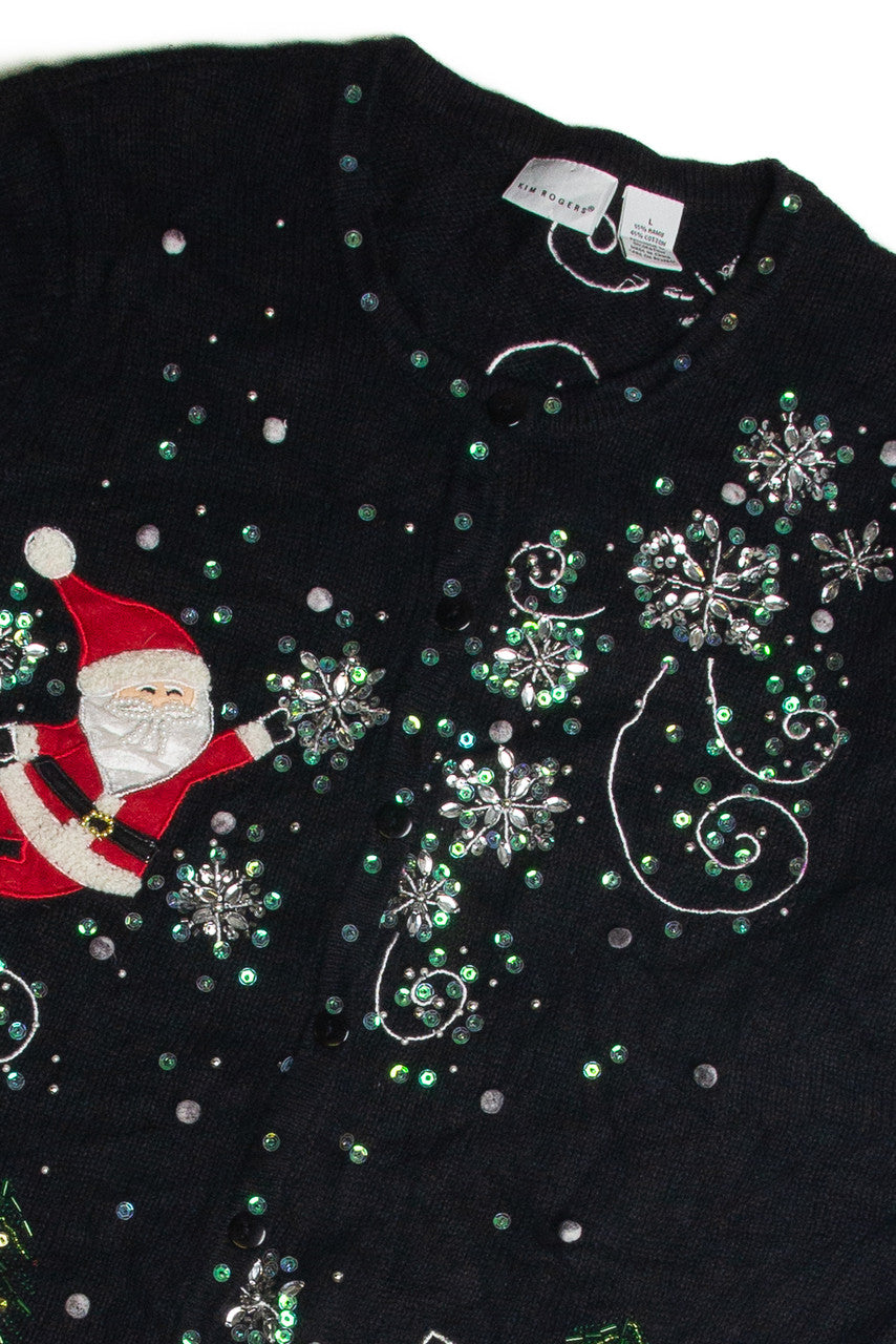 Vintage Black Ugly Christmas Cardigan 60926