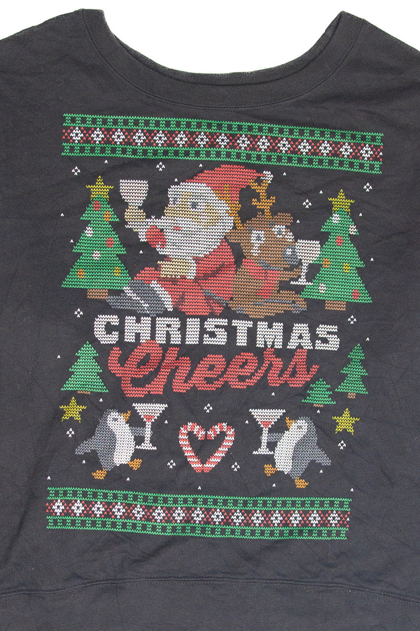 Black "Christmas Cheers" Holiday Sweatshirt