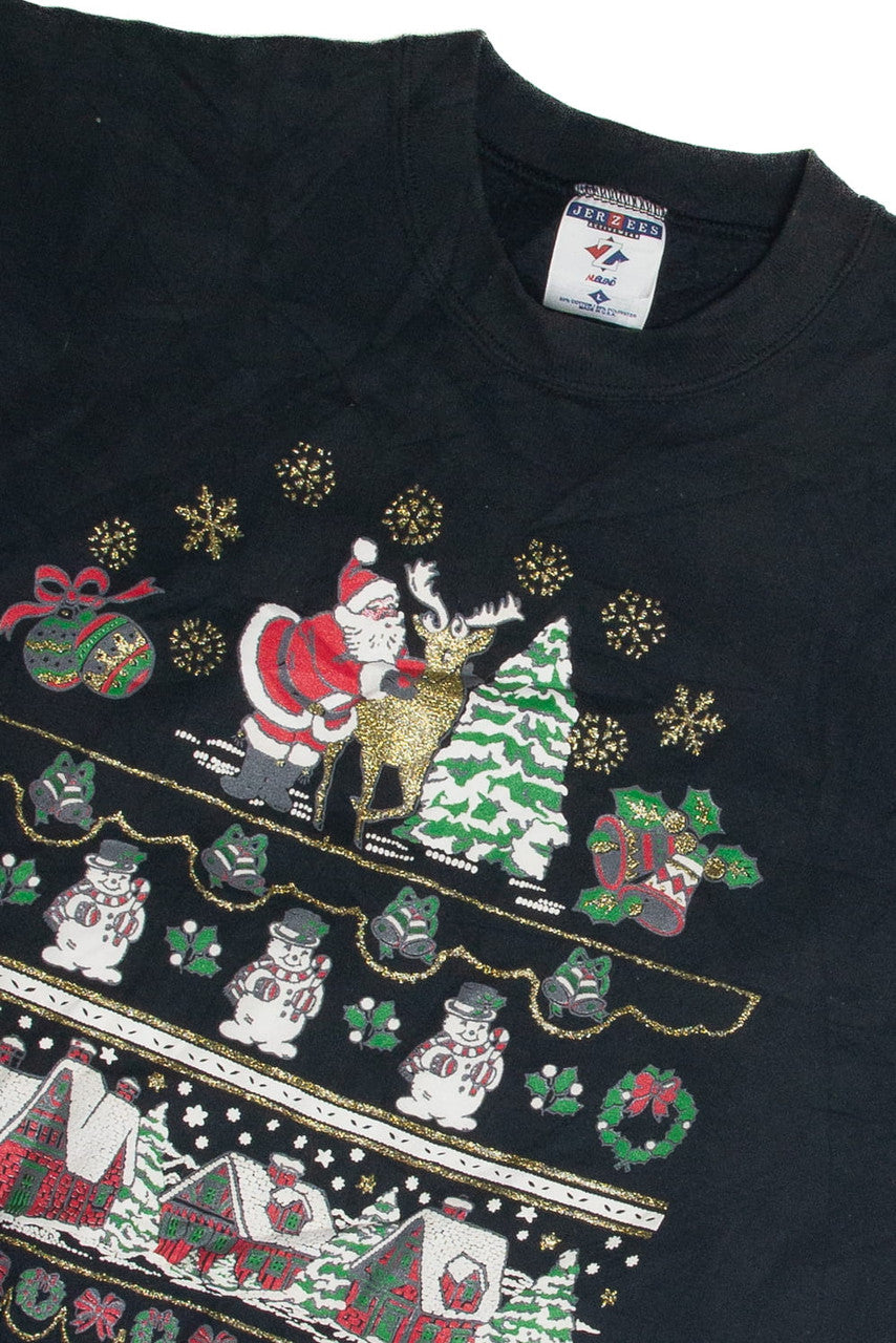 Vintage Black Ugly Christmas Sweatshirt 60981
