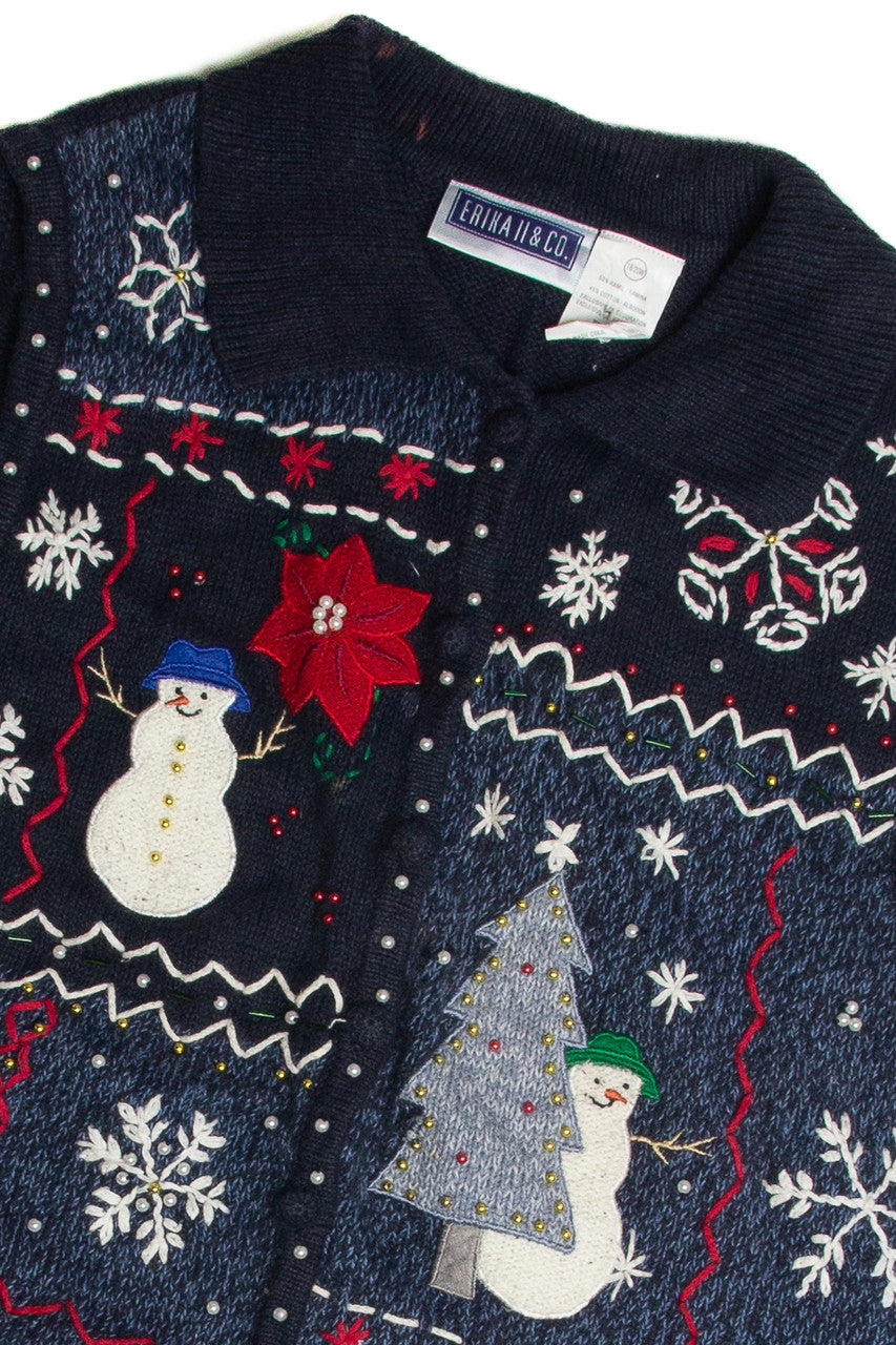 Vintage Blue Ugly Christmas Vest 60868