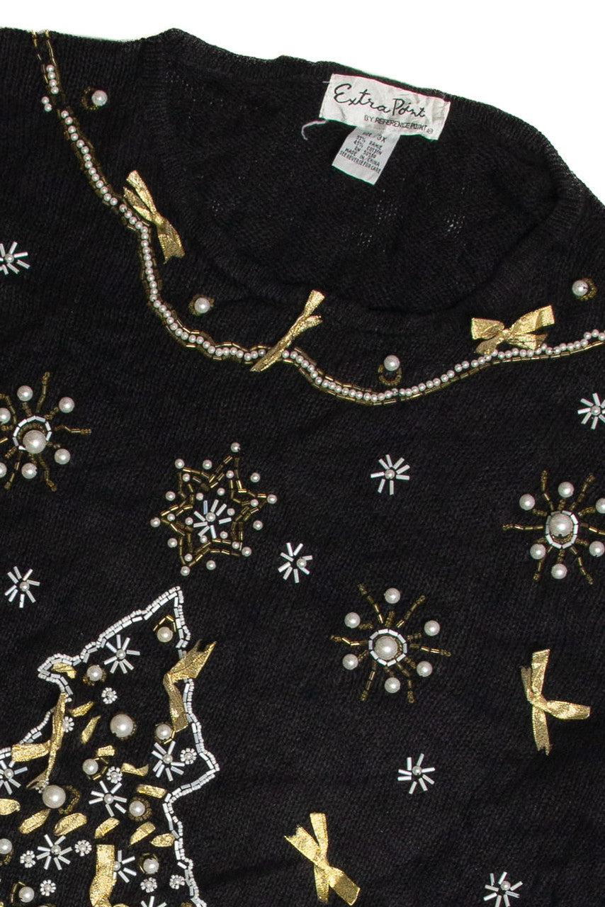 Vintage Black Ugly Christmas Sweater 59736