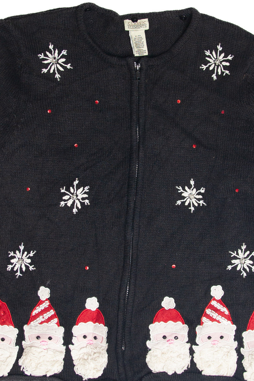Vintage Black Ugly Christmas Cardigan 63269