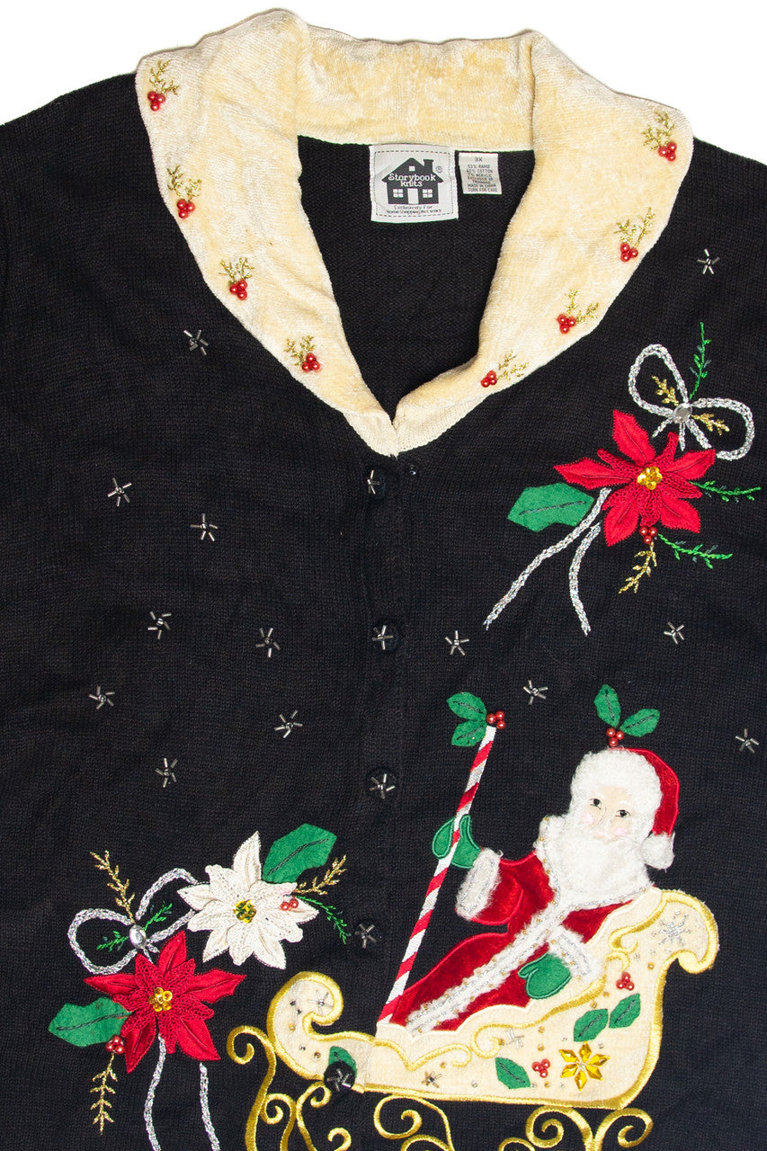 Vintage Black Ugly Christmas Cardigan 63445