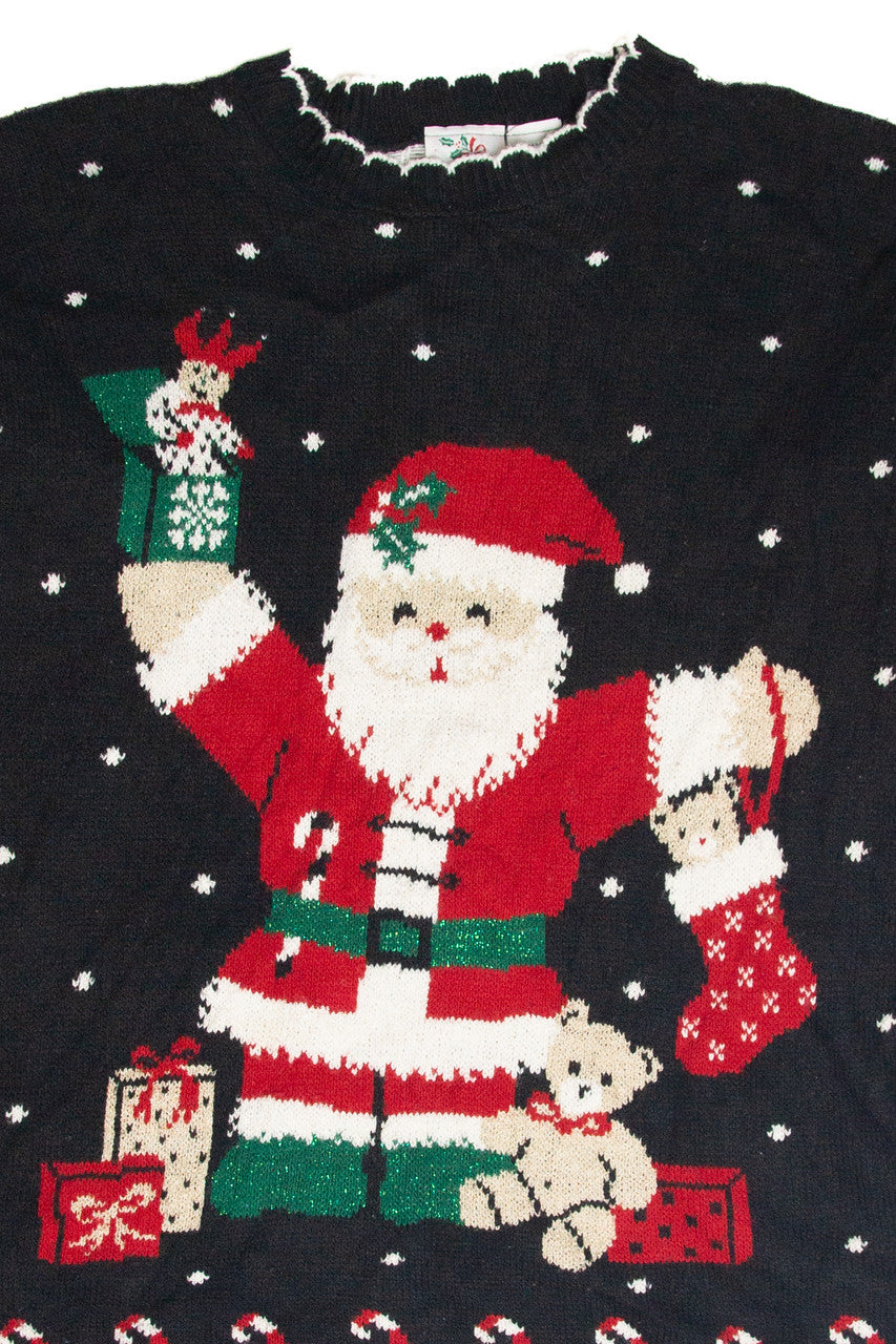 Vintage Black Ugly Christmas Pullover 63342