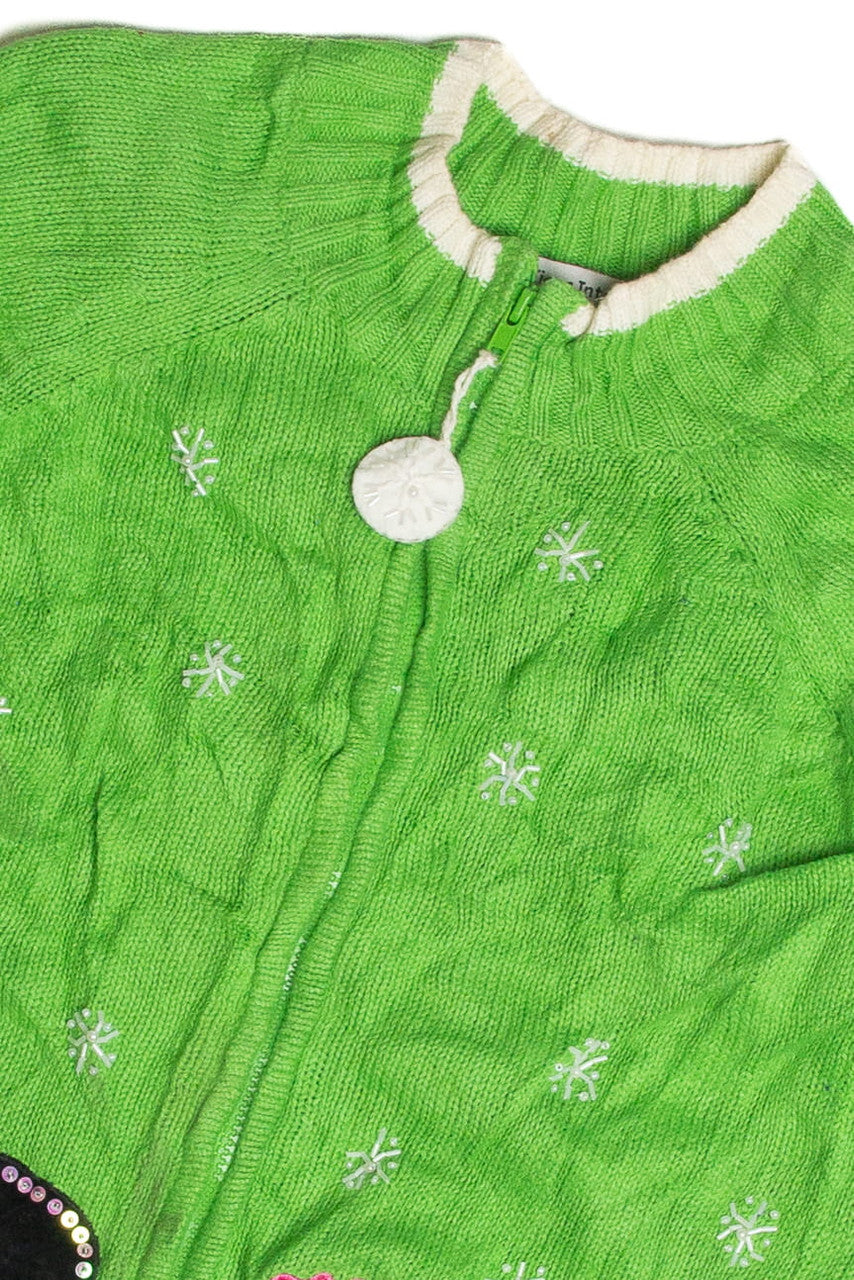 Vintage Green Ugly Christmas Cardigan 59862