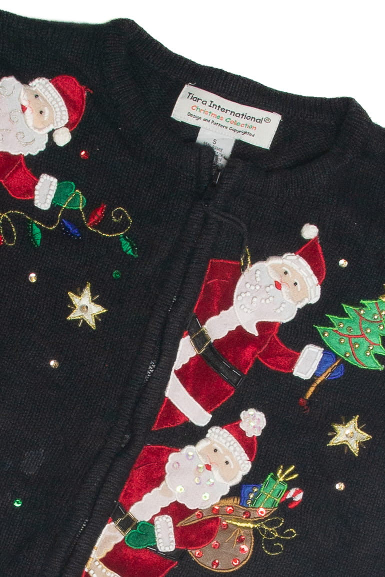 Vintage Black Ugly Christmas Cardigan 60867