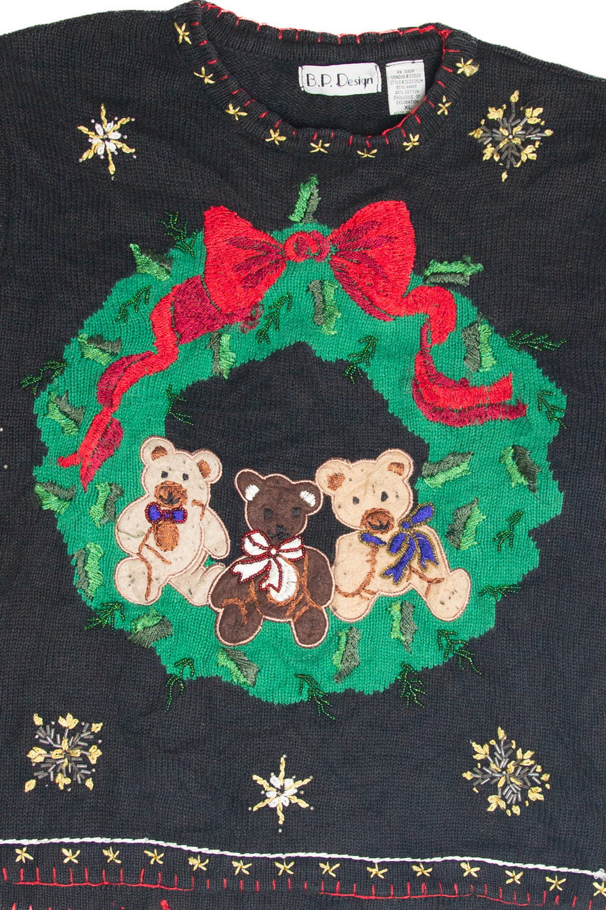 Vintage Black Ugly Christmas Pullover 63273
