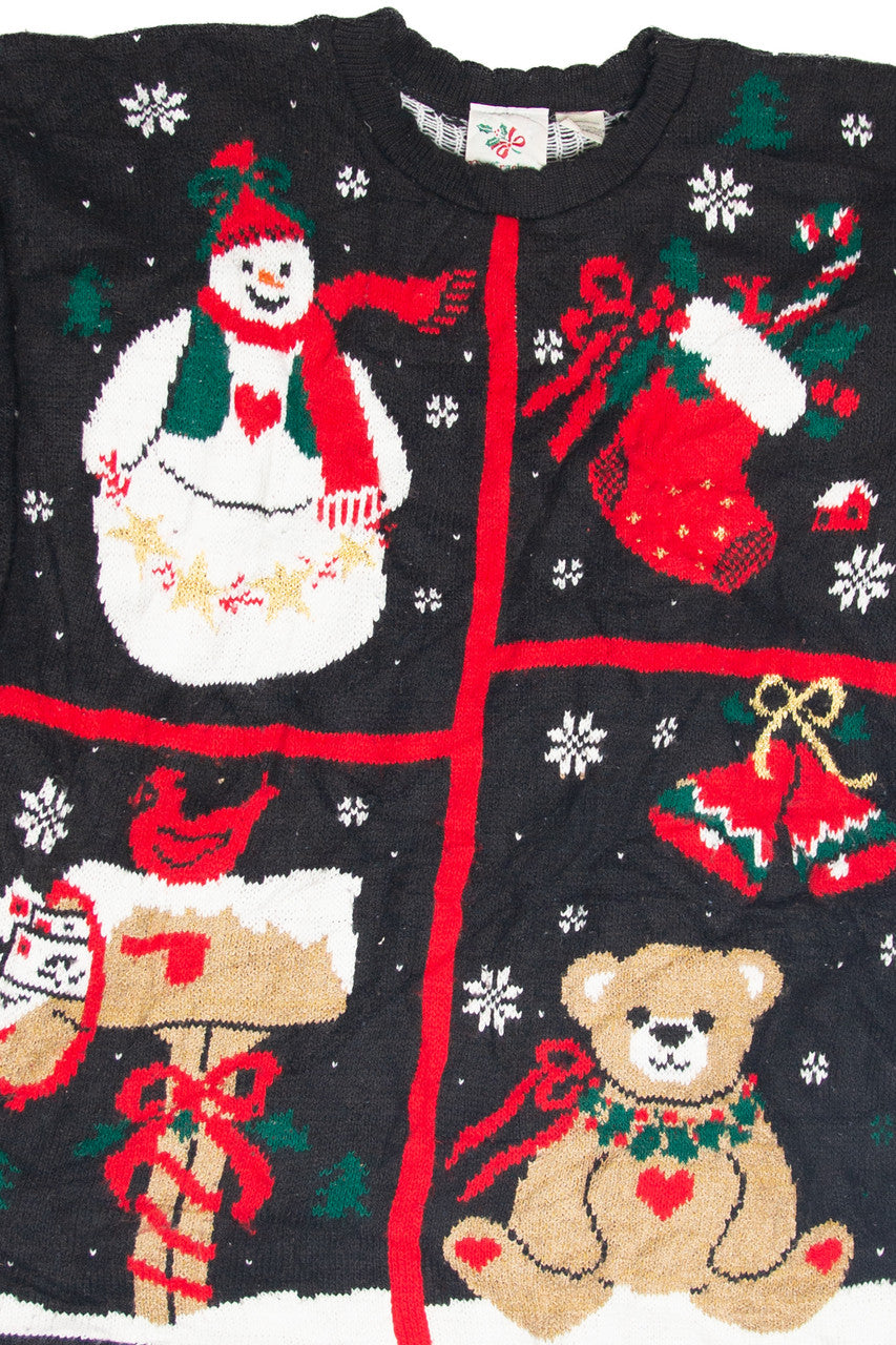 Vintage Black Ugly Christmas Pullover 63188