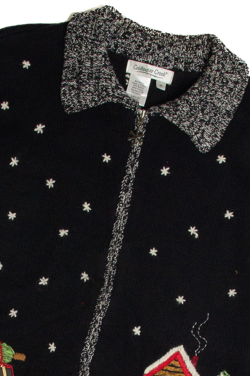 Vintage Black Ugly Christmas Cardigan 62711