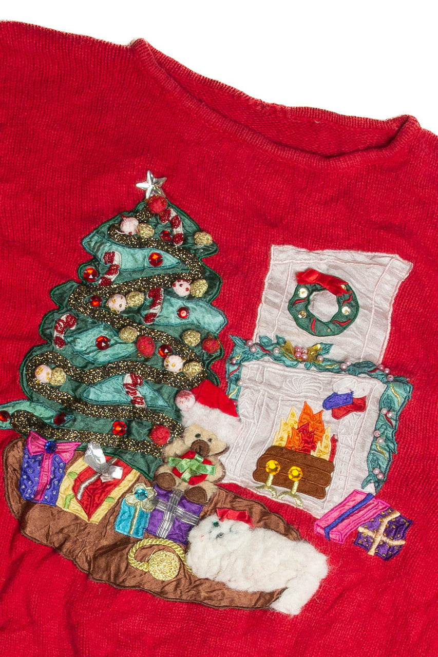 Vintage Red Ugly Christmas Sweater 62598