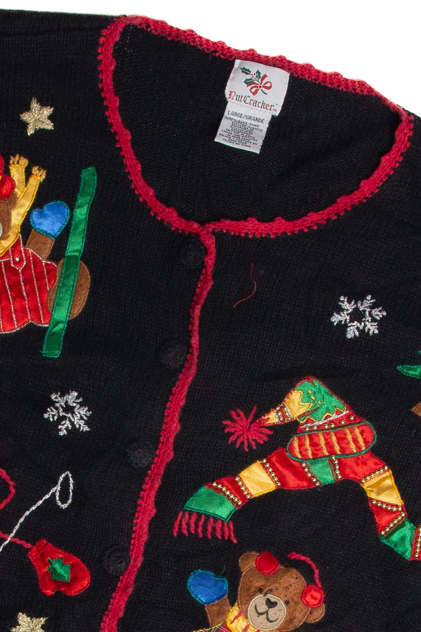 Vintage Black Ugly Christmas Cardigan 62846