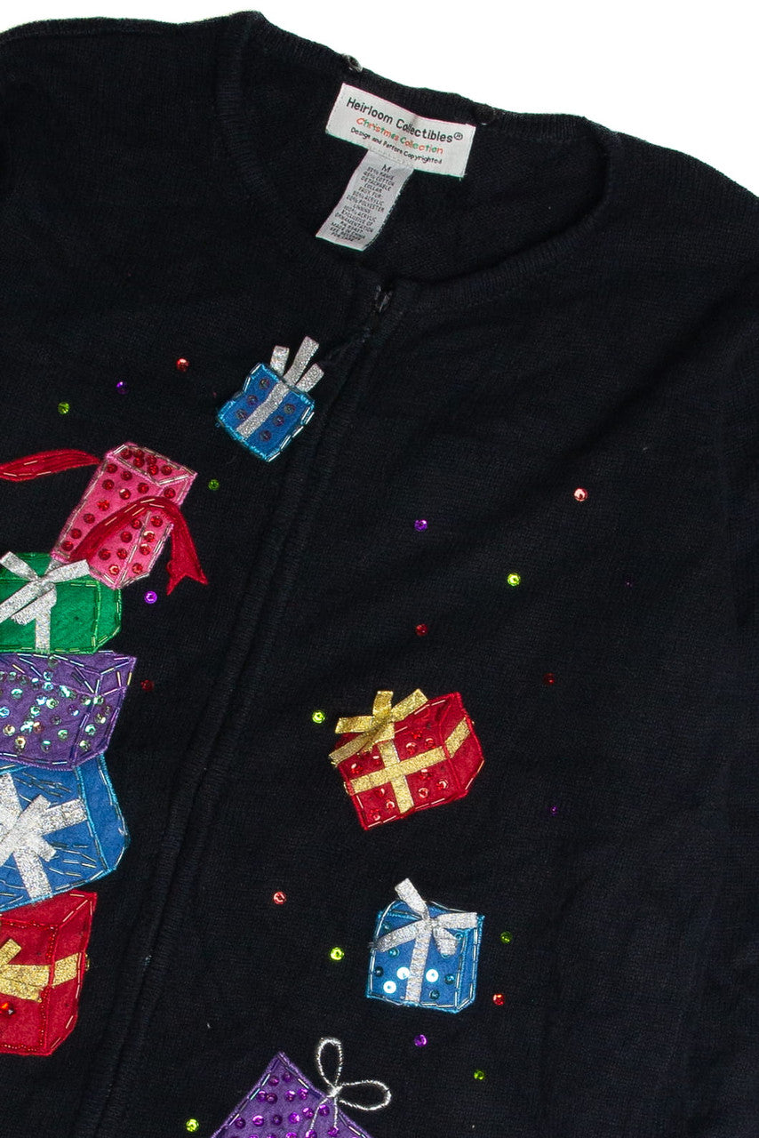 Vintage Black Ugly Christmas Cardigan 62887