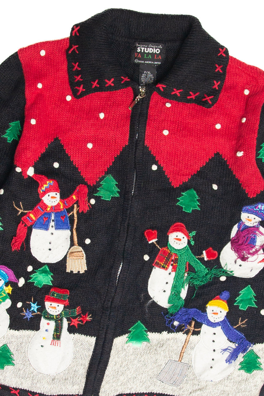 Vintage Black Ugly Christmas Cardigan 63126