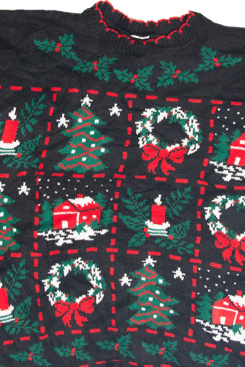 Vintage Black Ugly Christmas Pullover 63247