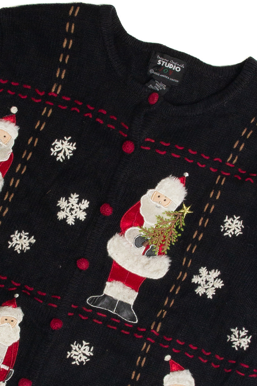 Vintage Black Ugly Christmas Cardigan 59604