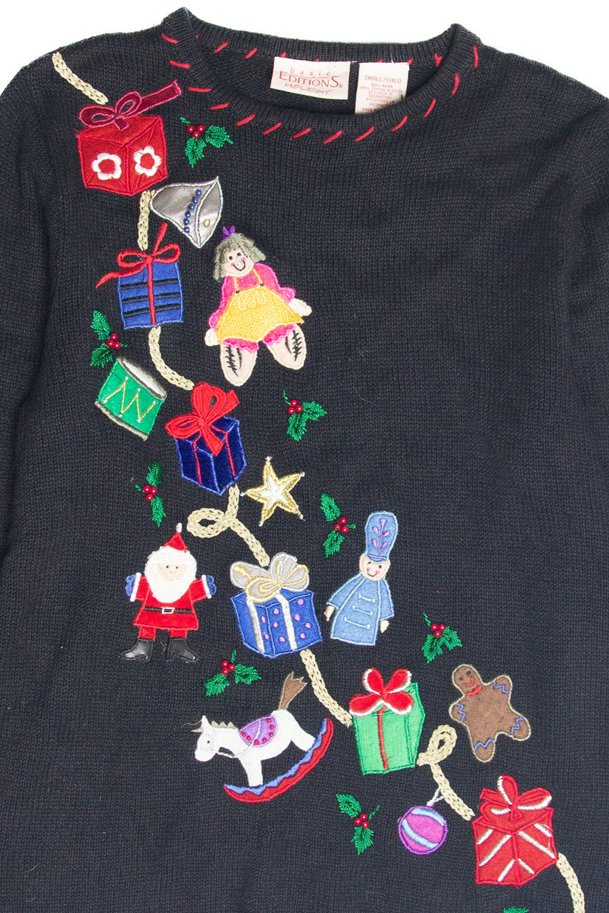 Vintage Black Ugly Christmas Pullover 63436