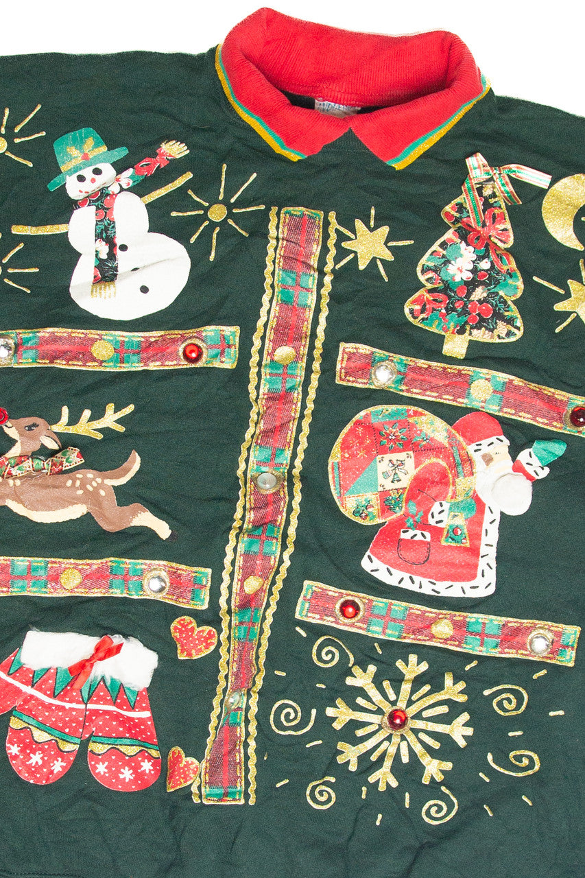 Vintage Green Holiday Sweatshirt 63070