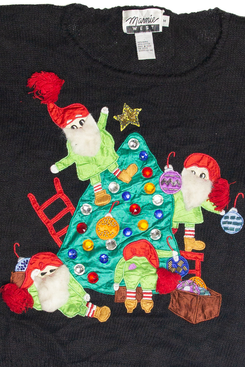 Vintage Black Ugly Christmas Pullover 63219