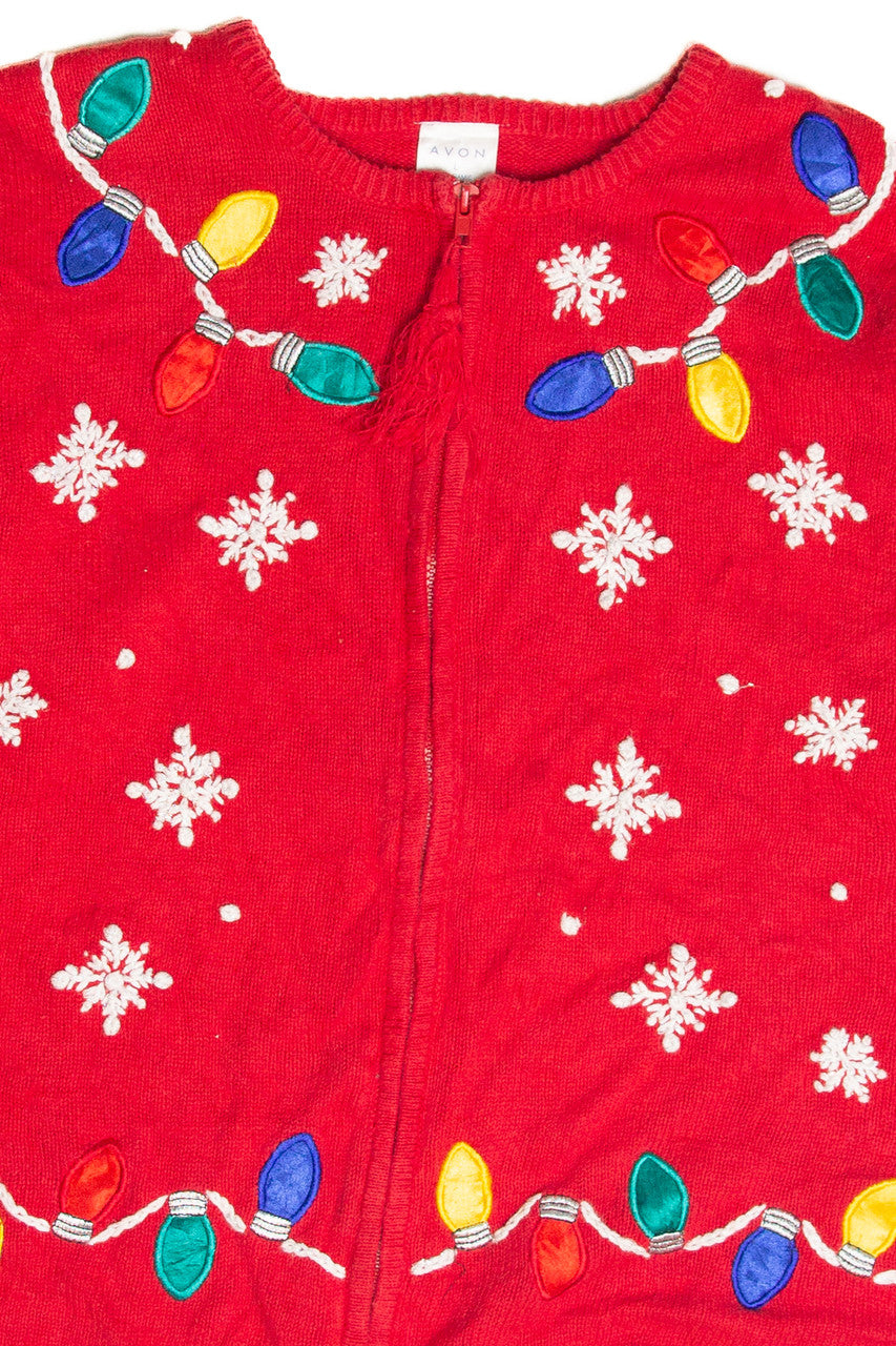Vintage Red Ugly Christmas Cardigan 63122