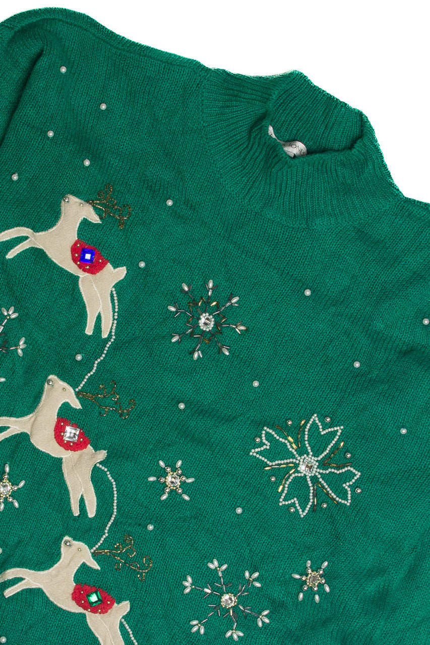 Vintage Green Ugly Christmas Sweater 62434