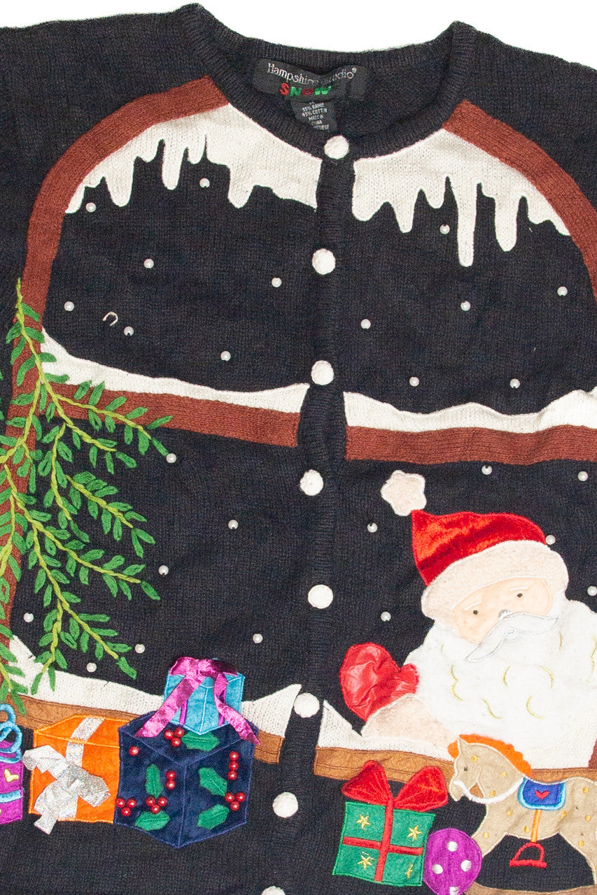 Vintage Black Ugly Christmas Cardigan 63364