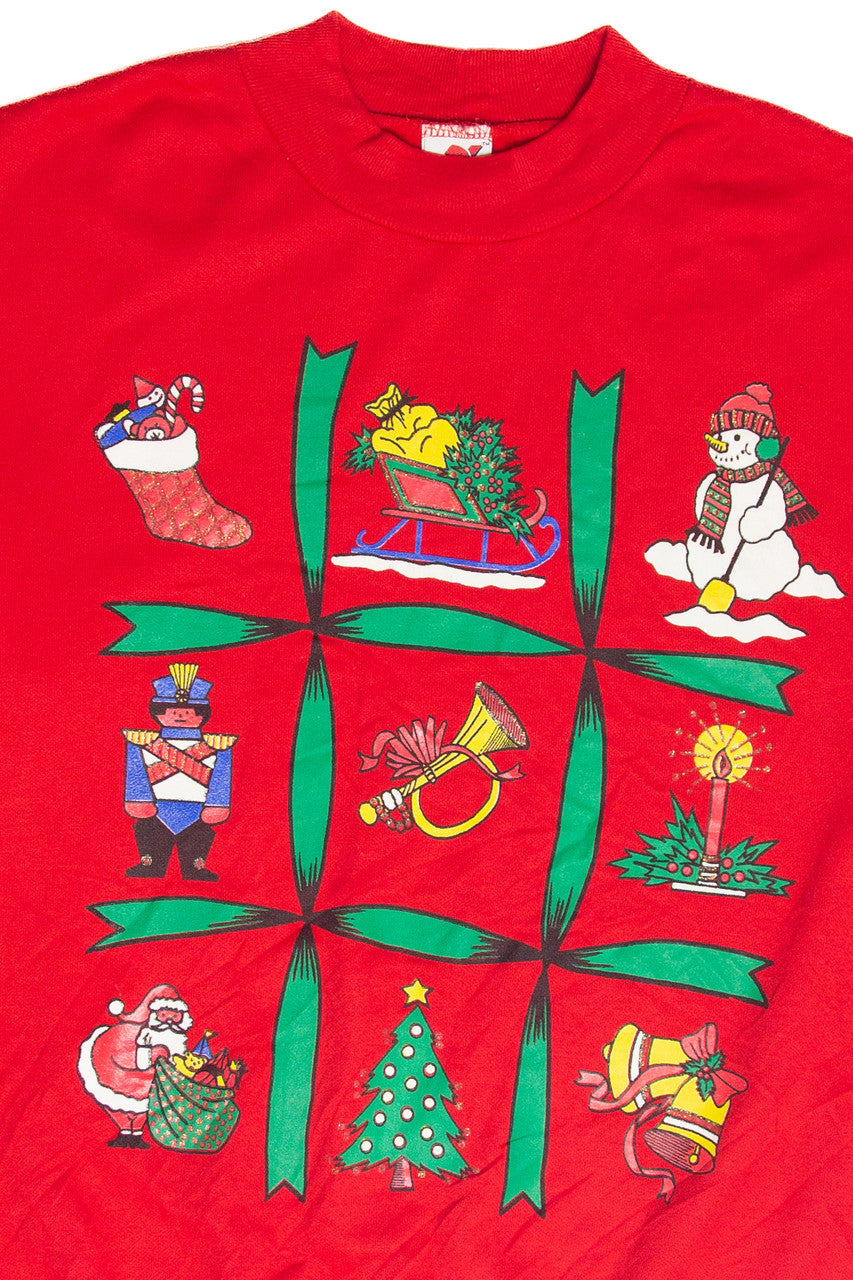 Vintage Red Ugly Christmas Sweatshirt 63009