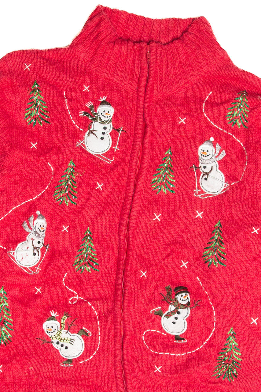 Vintage Red Ugly Christmas Cardigan 63142