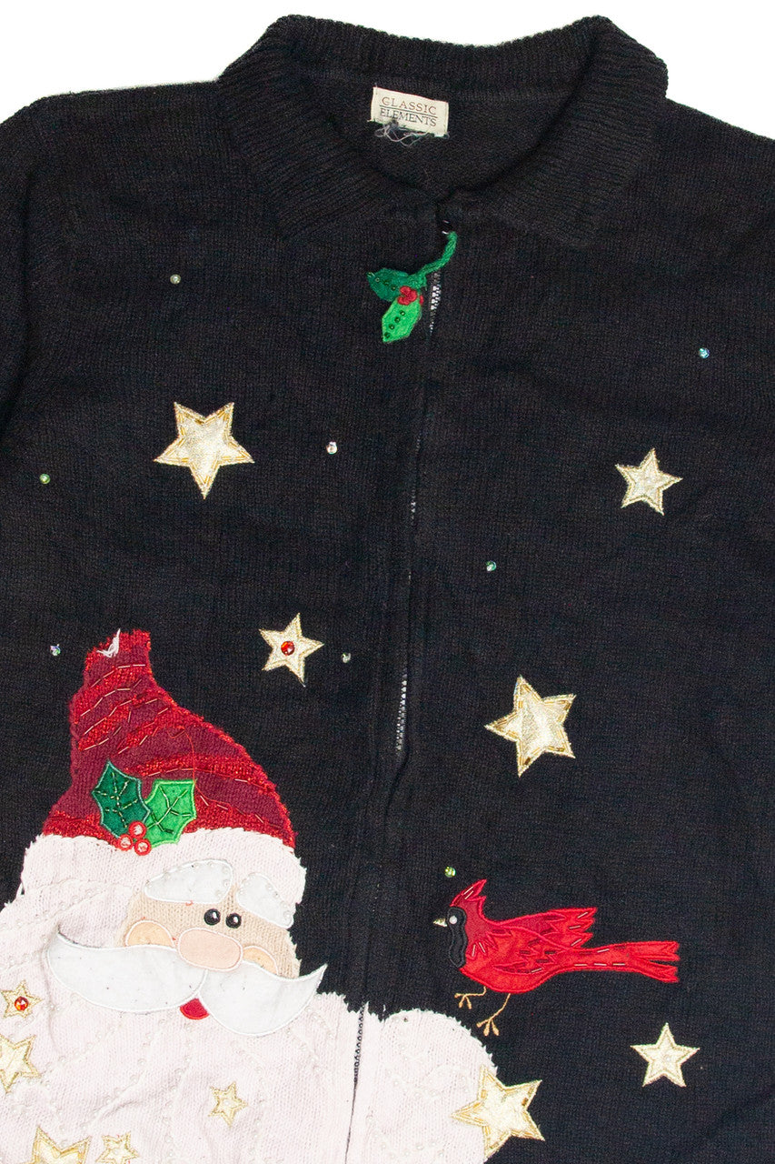 Vintage Black Ugly Christmas Cardigan 63442