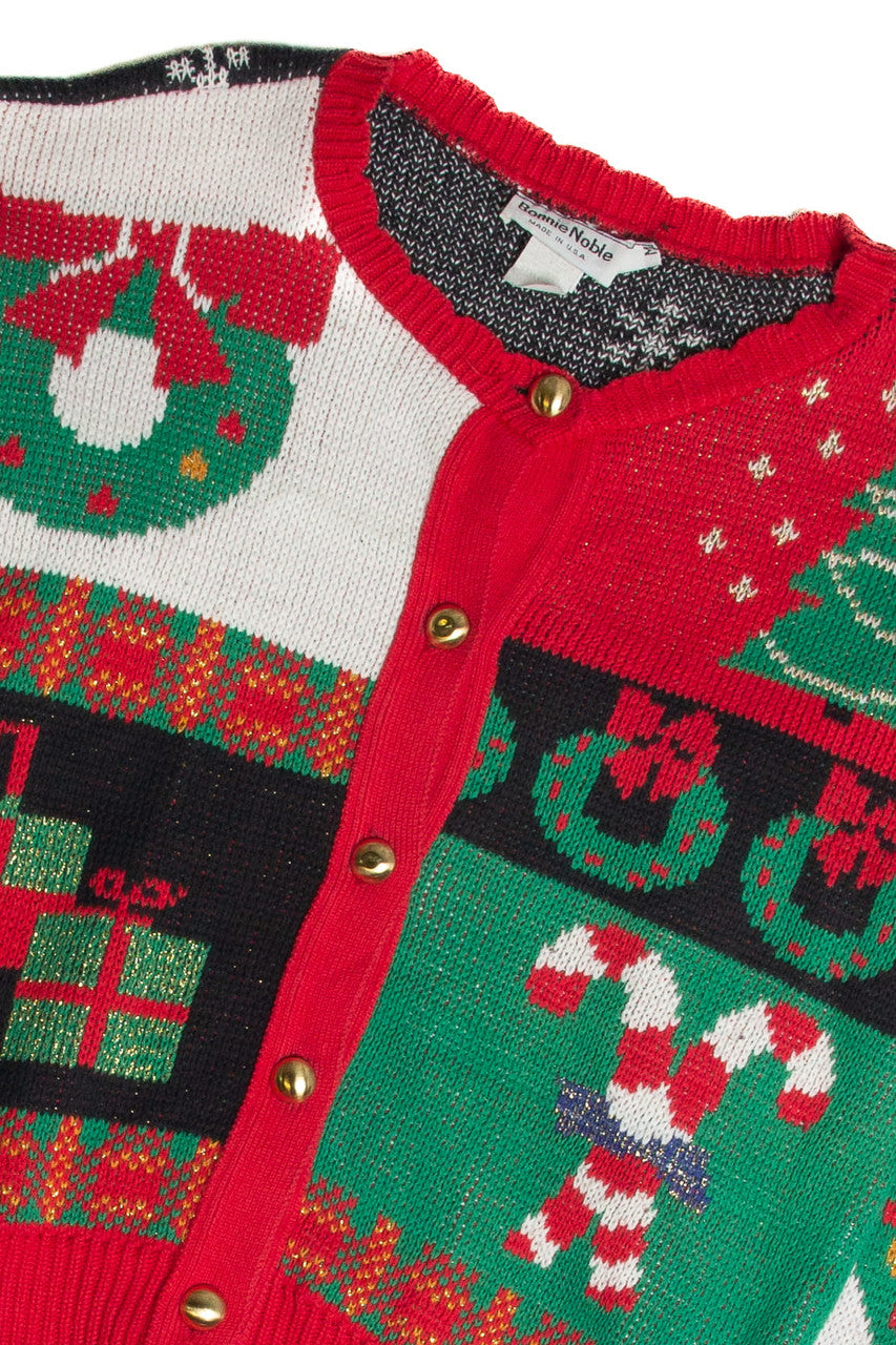 Vintage Red Ugly Christmas Cardigan 62724